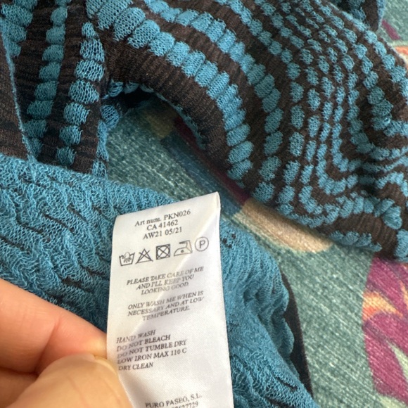 Paloma Wool Ogane knit top in ink blue optical print - Picture 11 of 15